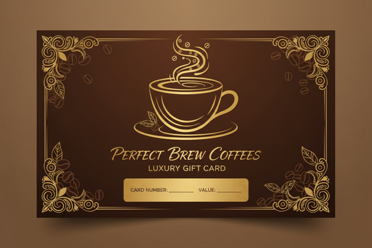 Fancy coffee gift card
